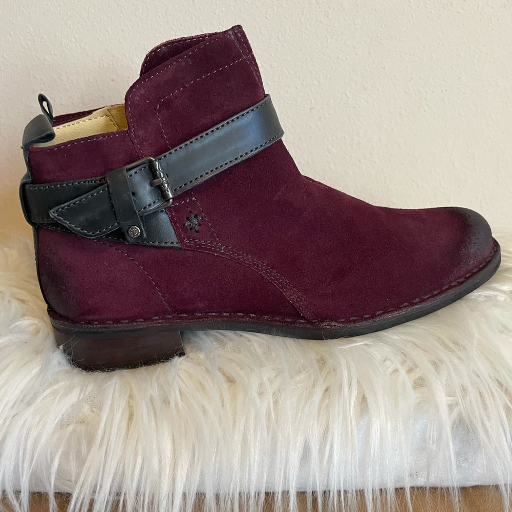 Rich brown maroon color booties